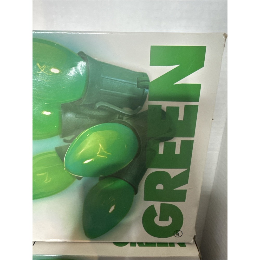 Seasonal Specialties 25 Green CERAMIC OUTDOOR Christmas Light Sets 1996 (2) - Picture 3 of 11